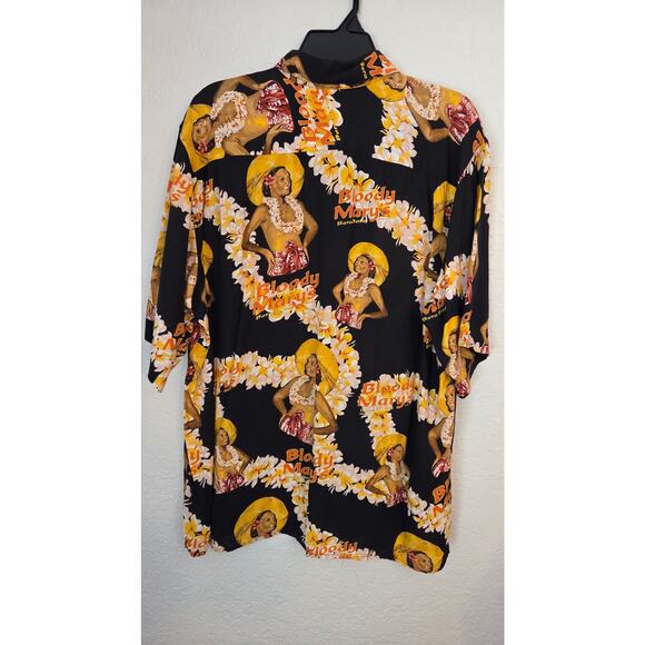 Reyn Spooner Men's Bloody Mary's Bora Bora Button Up Shirt Large Hawaiian Casual - Picture 4 of 7